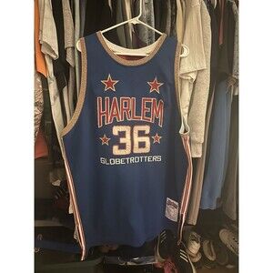 Vintage Harlem Globetrotters Meadowlark Lemon #36 FUBU Platinum Jersey Mens 2XL